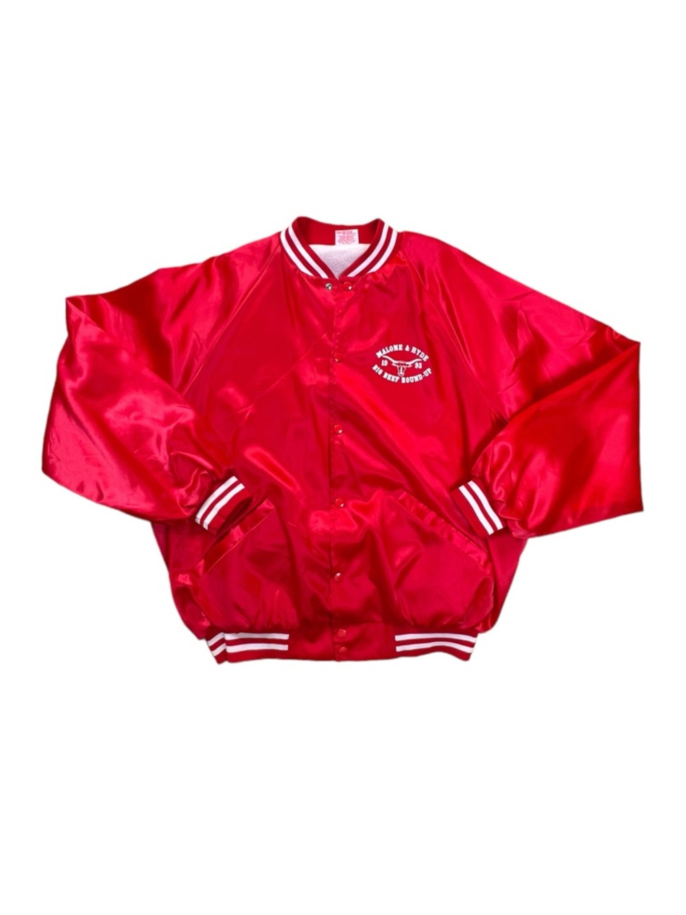 Vintage Malone & Hyde Red Nylon Windbreaker Jacket Made in USA